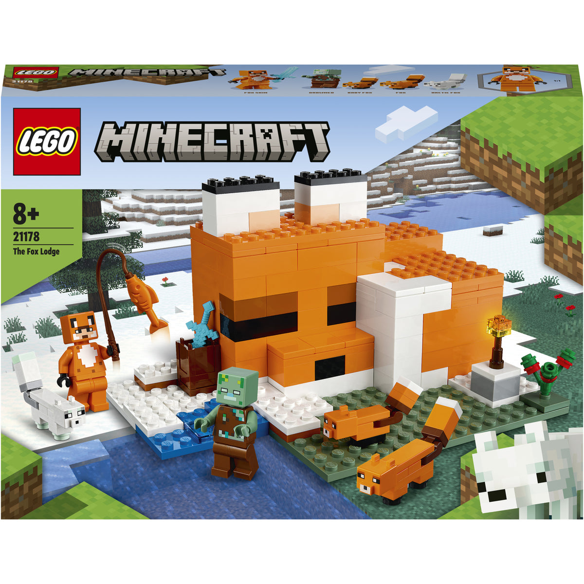 LEGO® Minecraft - Vizuina vulpilor 21178, 193 piese