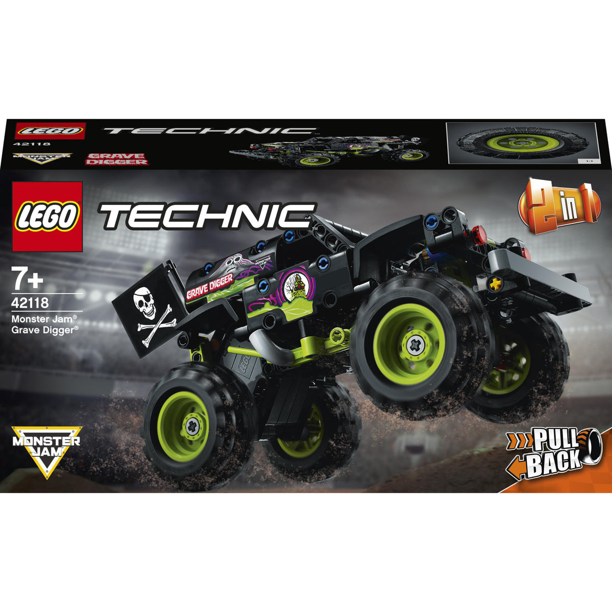 LEGO Technic - Monster Jam Grave Digger 42118, 212 piese