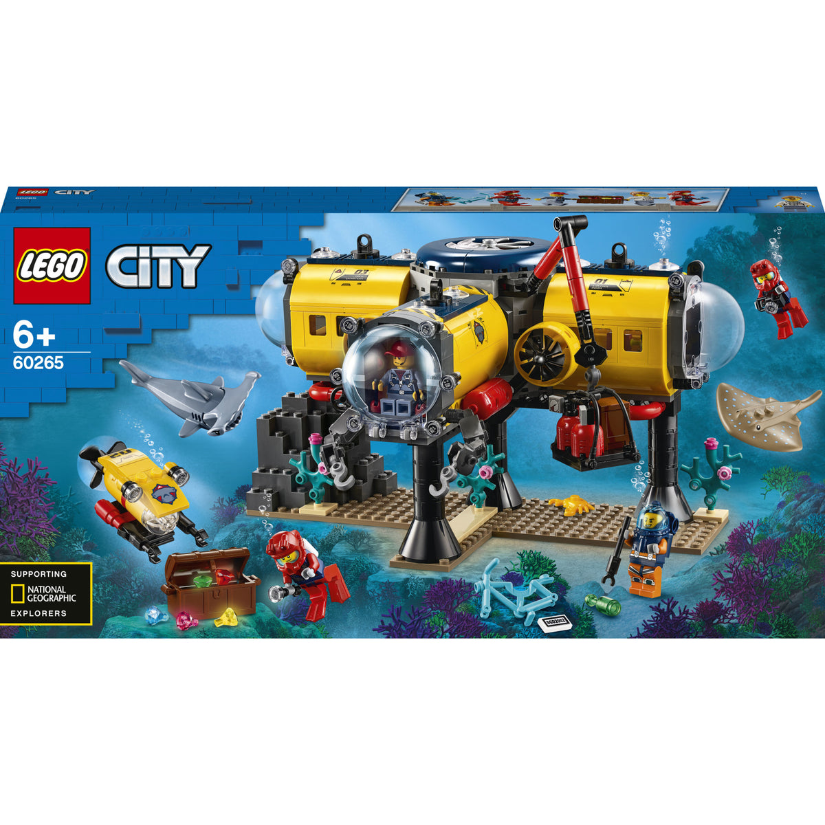 LEGO City - Baza de explorare a oceanului 60265, 497 piese