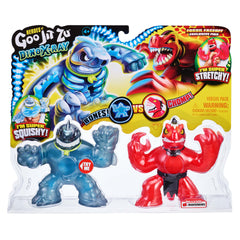 Figurine elastica Goo Jit Zu Dino X-Ray 2 buc Thrash vs Veraptz 41120-41192