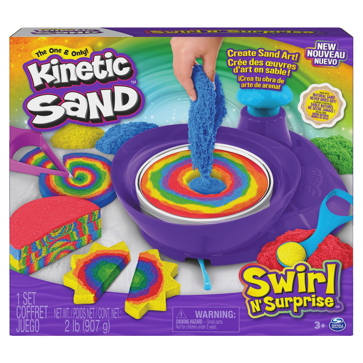 Set Kinetic Sand - Caruselul de comori, SPM6063931