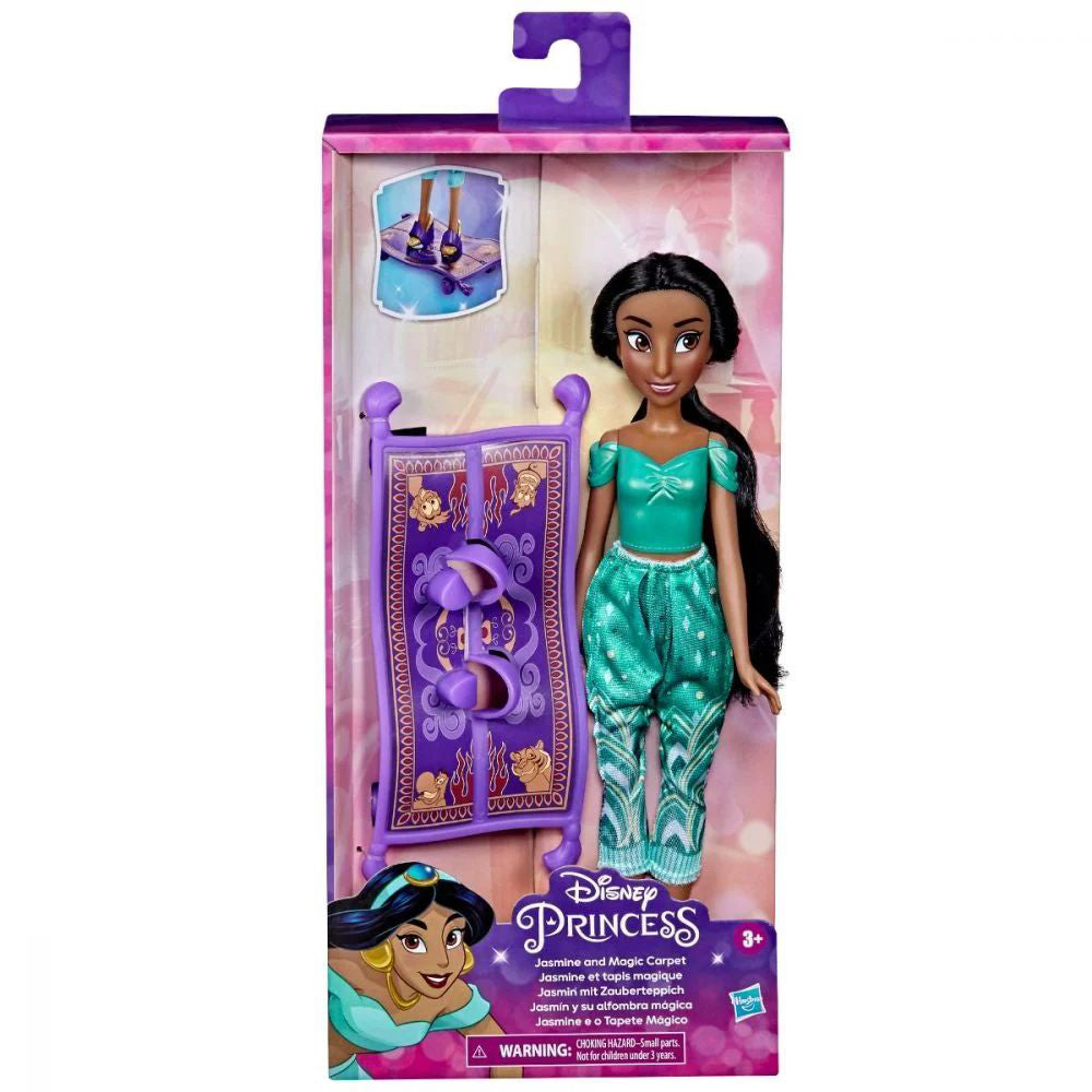 Papusa Disney Princess Jasmine cu covorul magic, HSF3379J