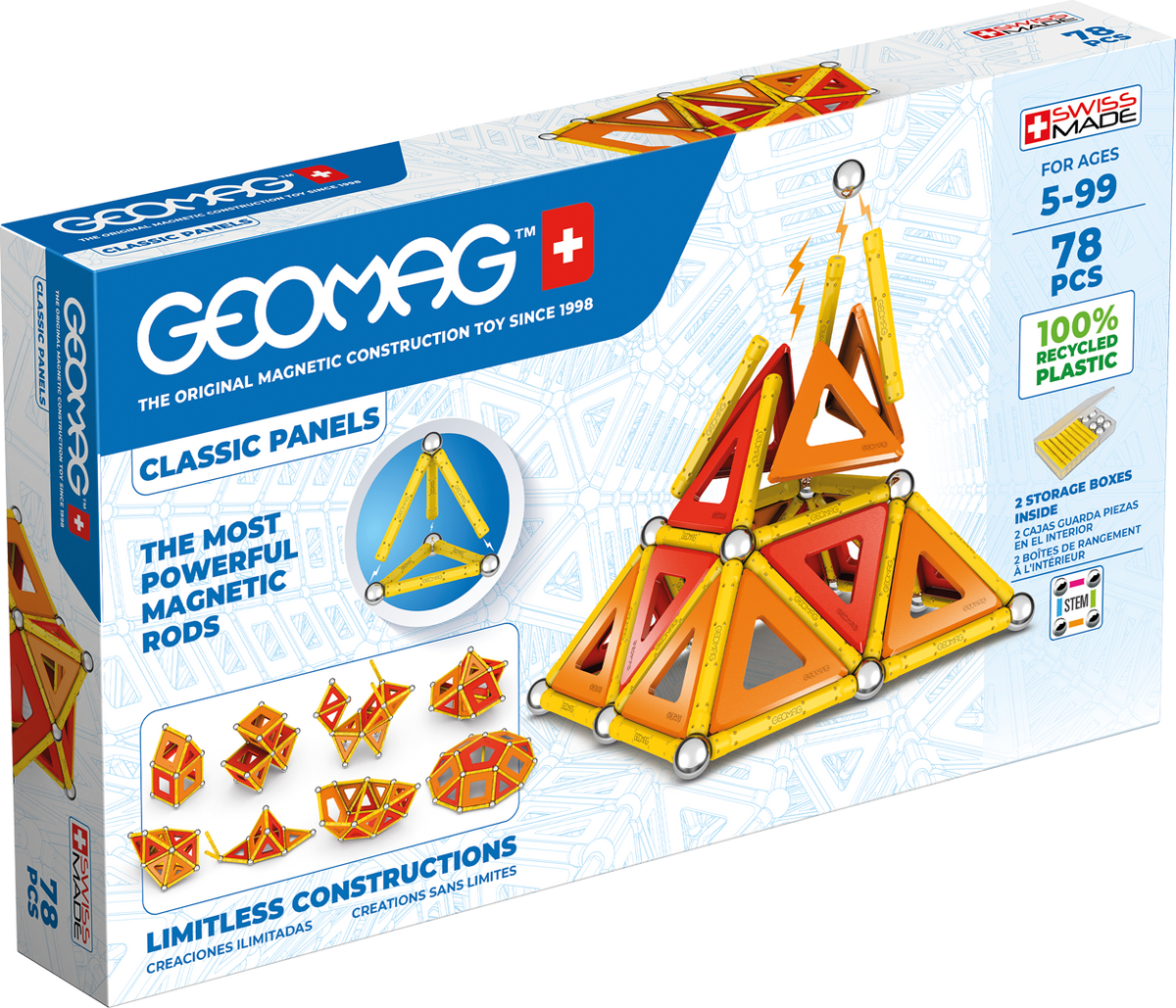 Geomag Classic panels magnetice 78  piese  472