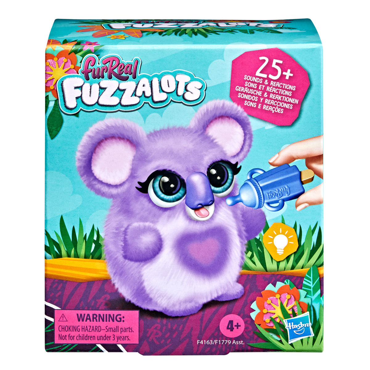 Jucarie interactiva Fuzzalots, coala de plus mov, HSF1779M