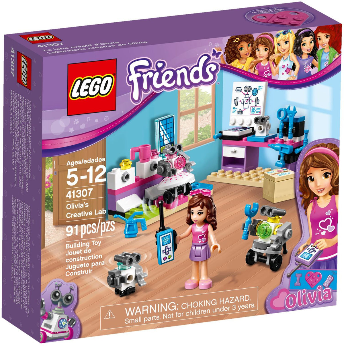 LEGO® Friends Laboratorul de creatie al Oliviei 41307