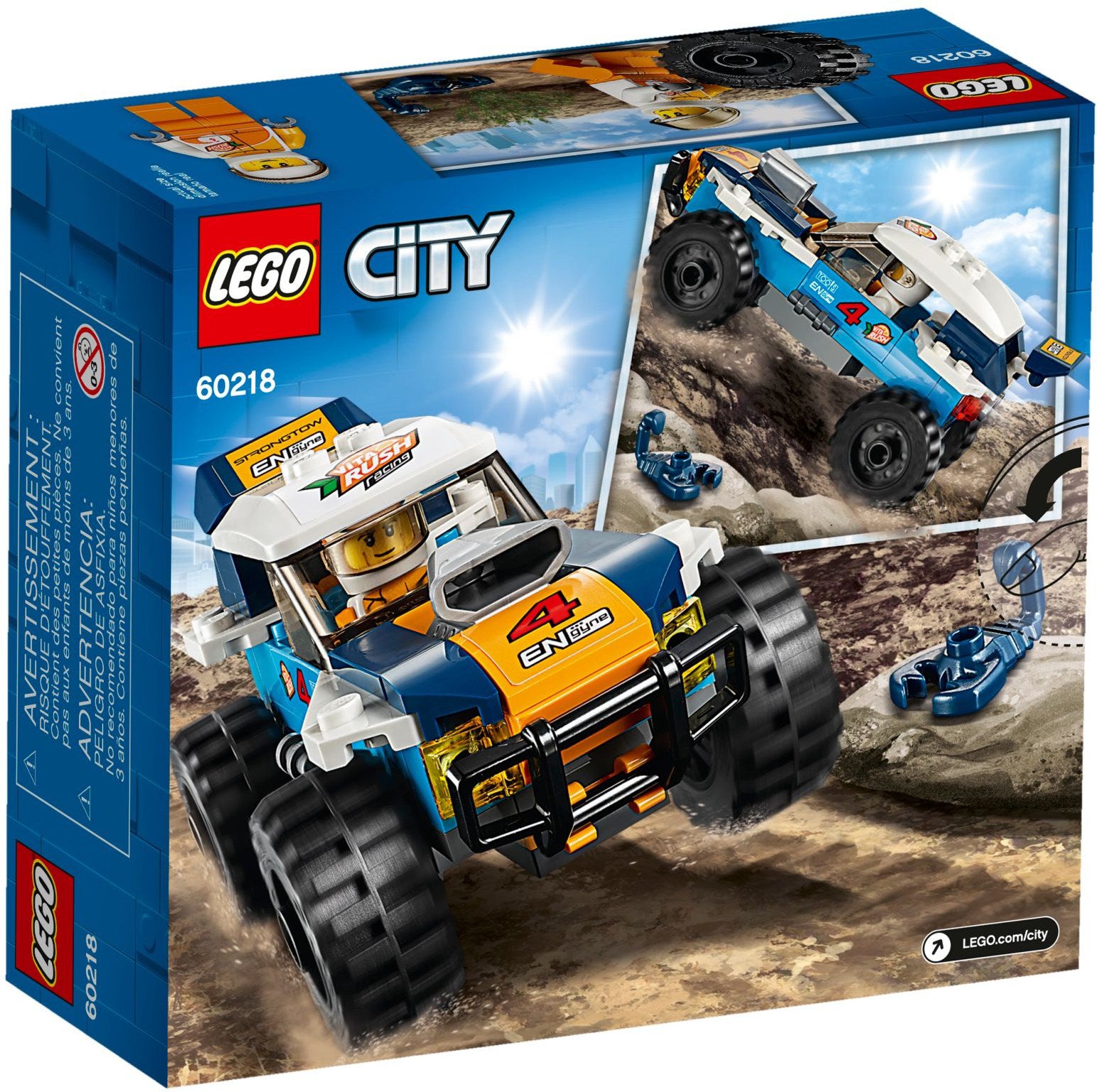 LEGO® City Great Vehicles - Masina de raliu din desert 60218