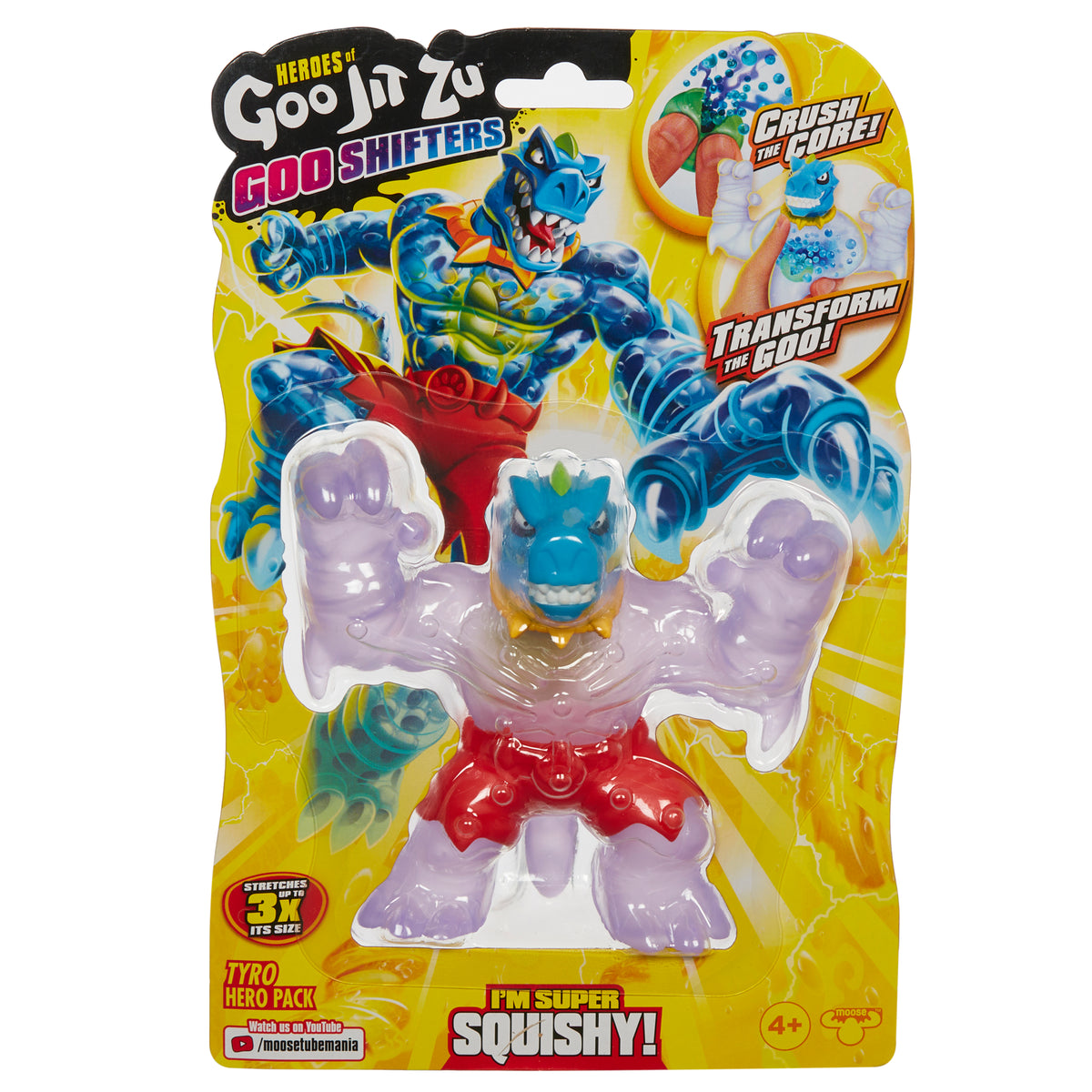 Figurina elastica Goo Jit Zu Gooshifters Tyro 41396-41399