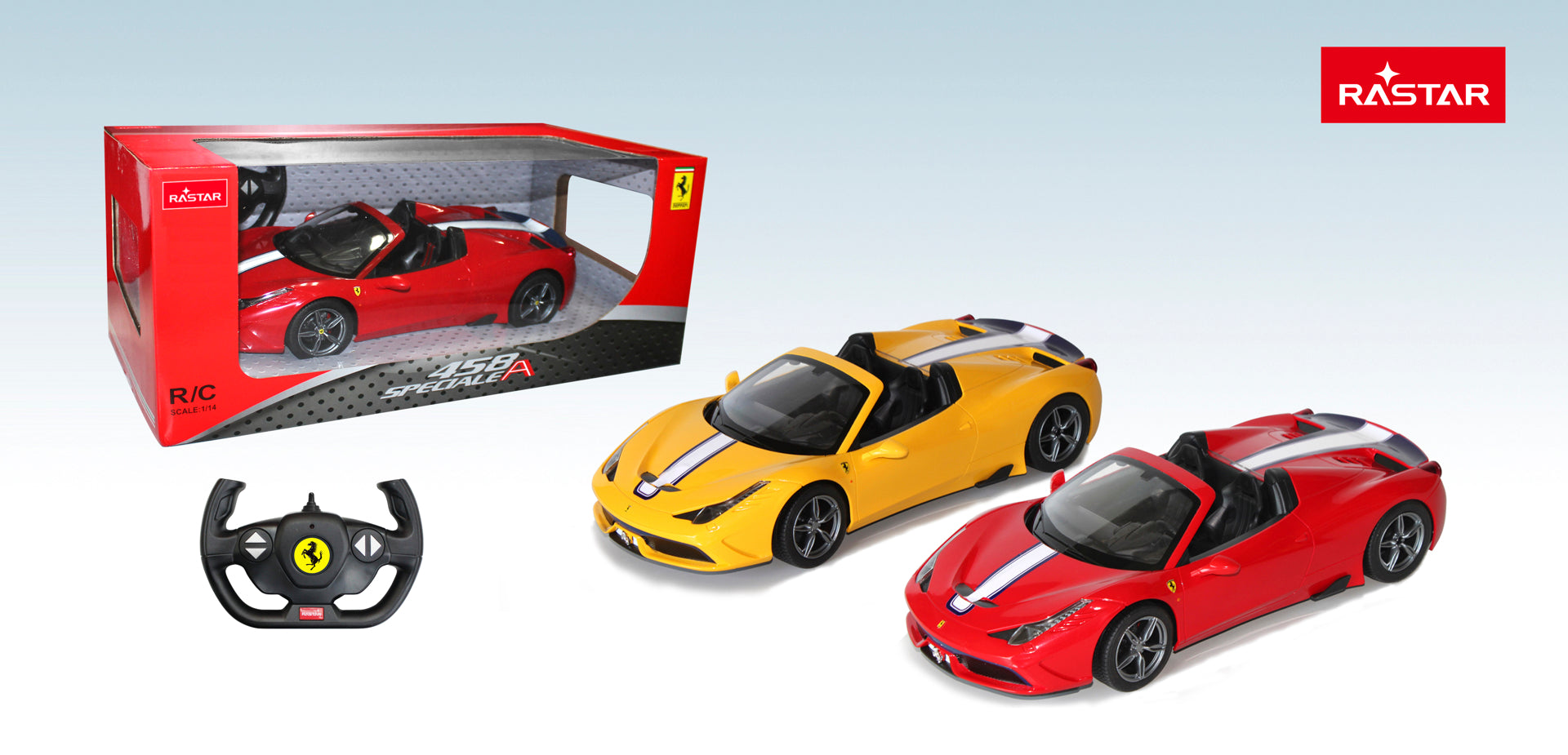 Masina cu telecomanda RASTAR 1/14 Ferrari 458 Speciale A 73400 Rosu