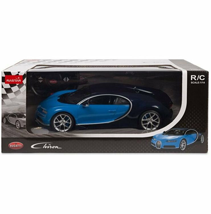 Masina cu telecomanda RASTAR 1/14 Bugatti Chiron Albastru 75700