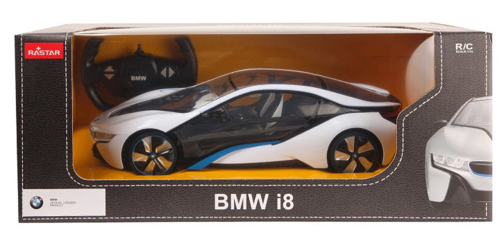 Masina cu telecomanda RASTAR 1/14 BMW i8 Argintiu 49600-11