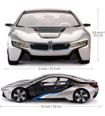 Masina cu telecomanda RASTAR 1/14 BMW i8 Argintiu 49600-11