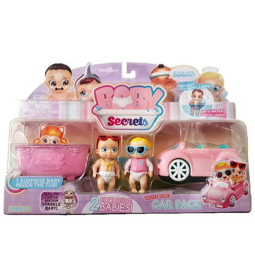 Bebelusi Baby Secrets set cu masinuta 77583-77586