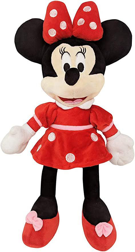 Jucarie plus Disney Minnie cu rochie rosie 25 cm