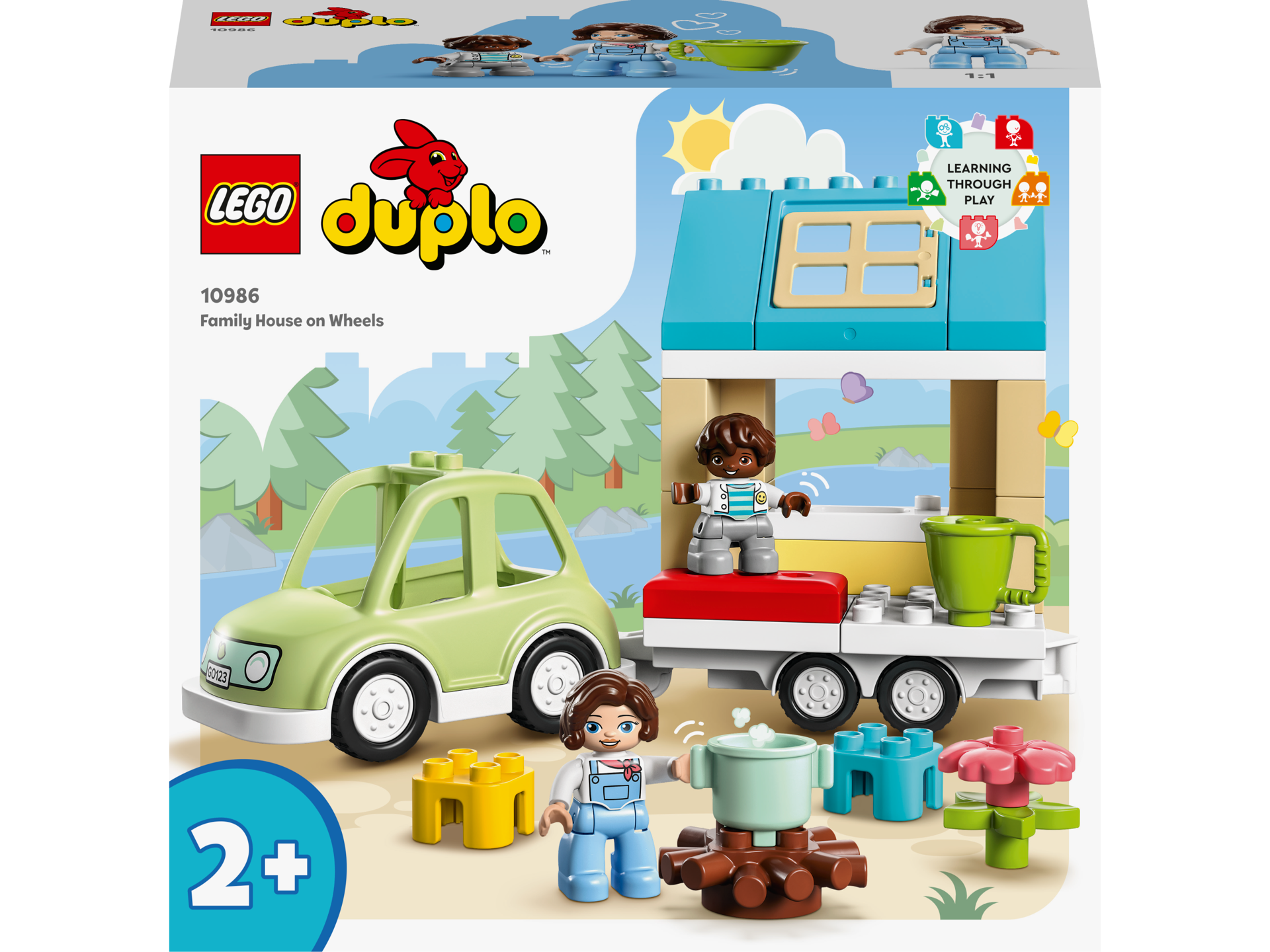 LEGO® DUPLO - Casa de familie pe roti 10986, 31 piese