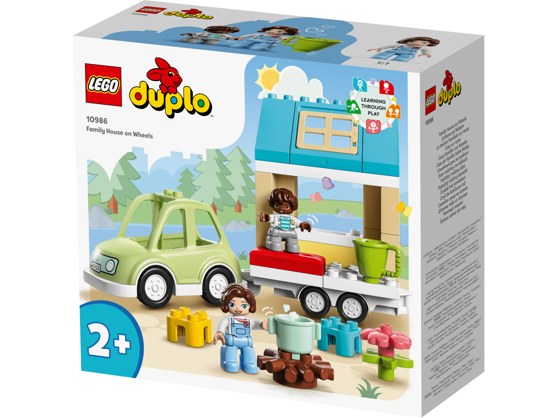 LEGO® DUPLO - Casa de familie pe roti 10986, 31 piese