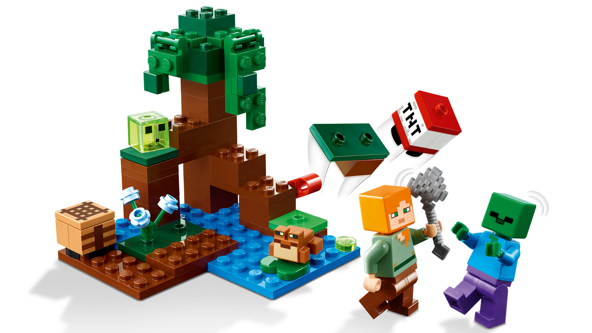 LEGO® Minecraft - Aventura in mlastina 21240, 65 piese