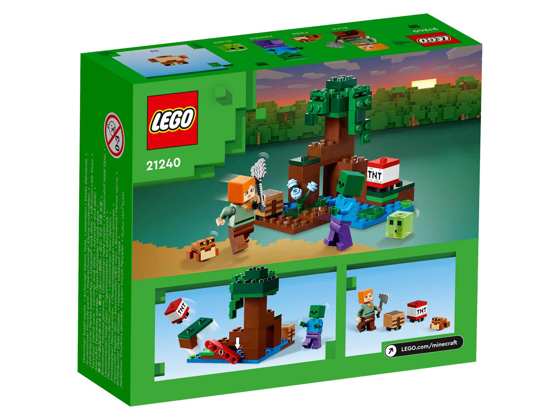 LEGO® Minecraft - Aventura in mlastina 21240, 65 piese