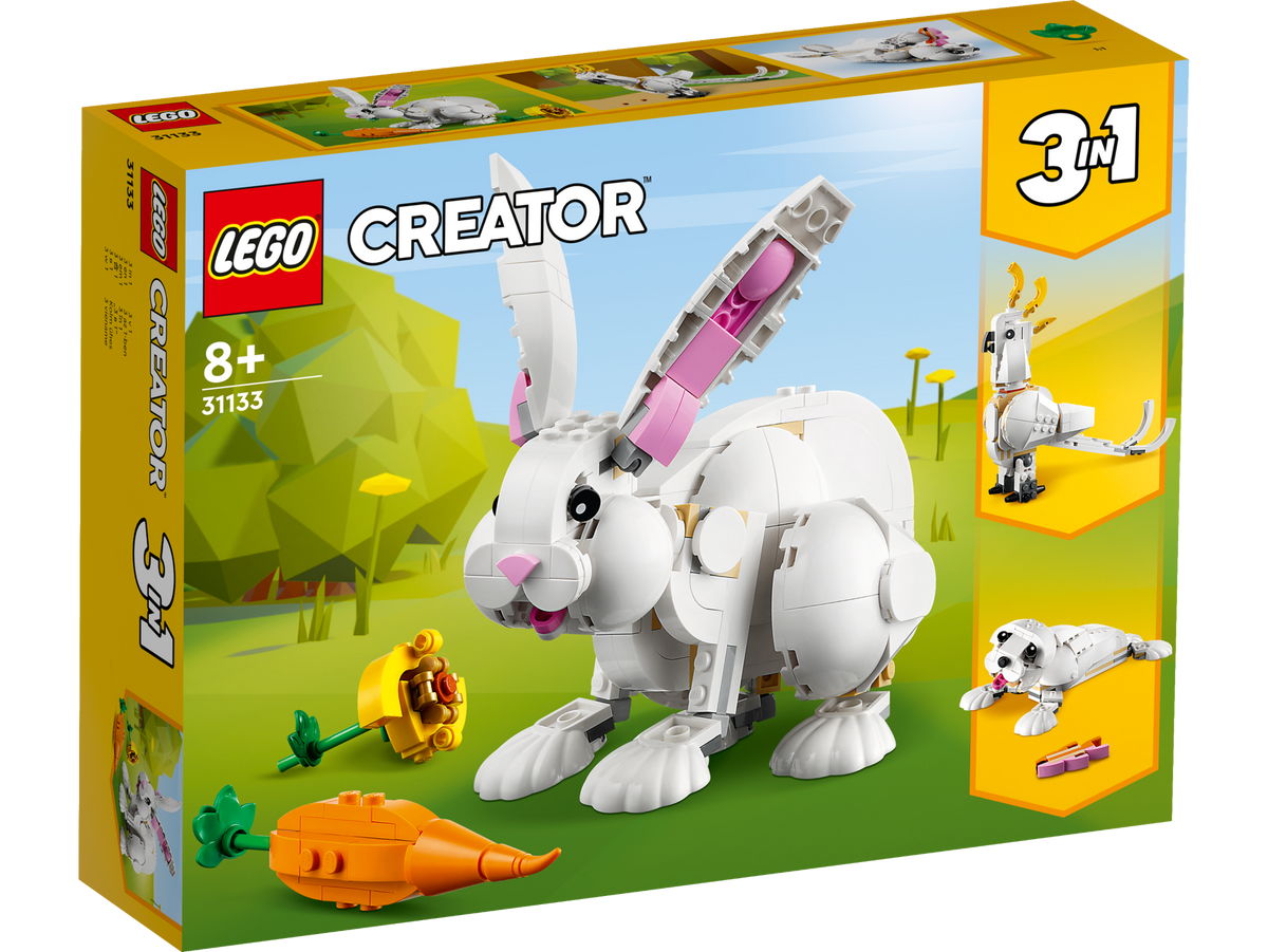 LEGO® Creator 3 in 1 - Iepure alb 31133, 258 piese