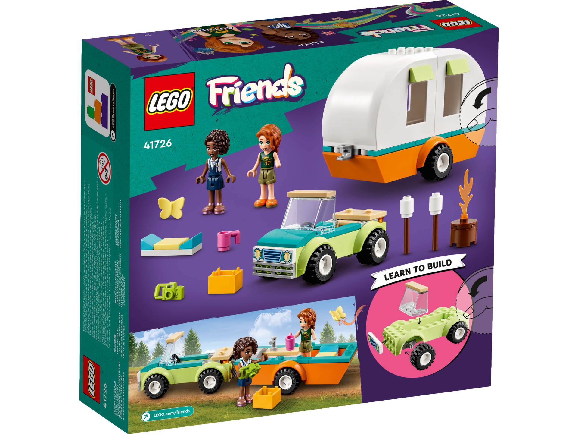 LEGO® Friends - Vacanta cu rulota 41726, 87 piese