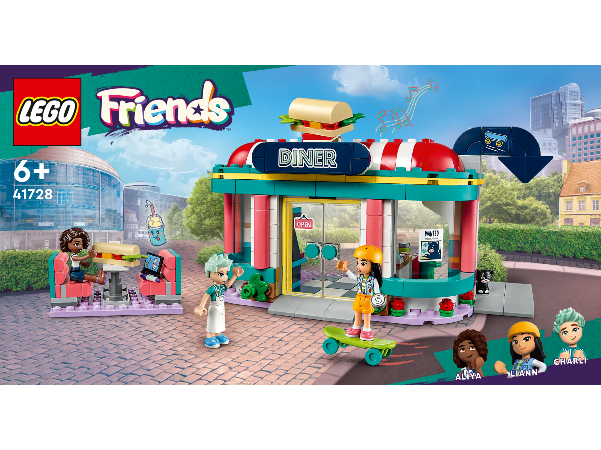 LEGO® Friends - Restaurant in centrul orasului Heartlake 41728, 346 piese