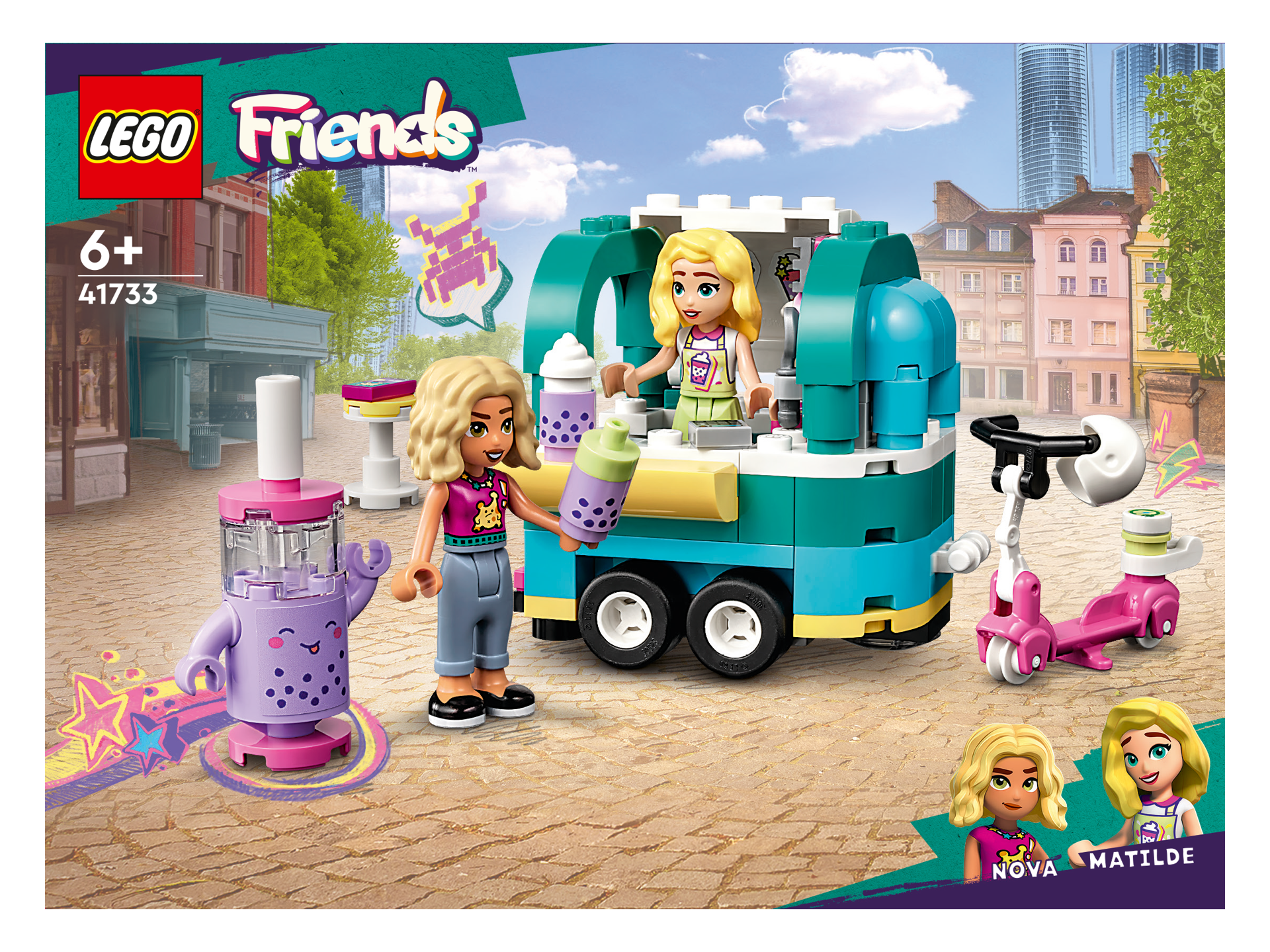 LEGO® Friends - Magazin ambulant de ceai cu tapioca 41733, 109 piese