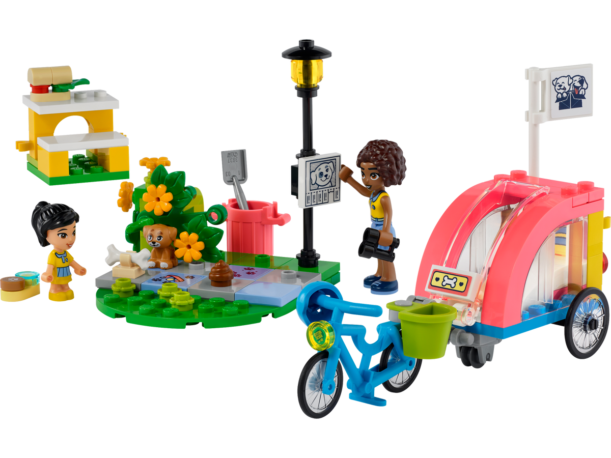 LEGO® Friends - Bicicleta pentru salvarea cainilor 41738, 125 piese