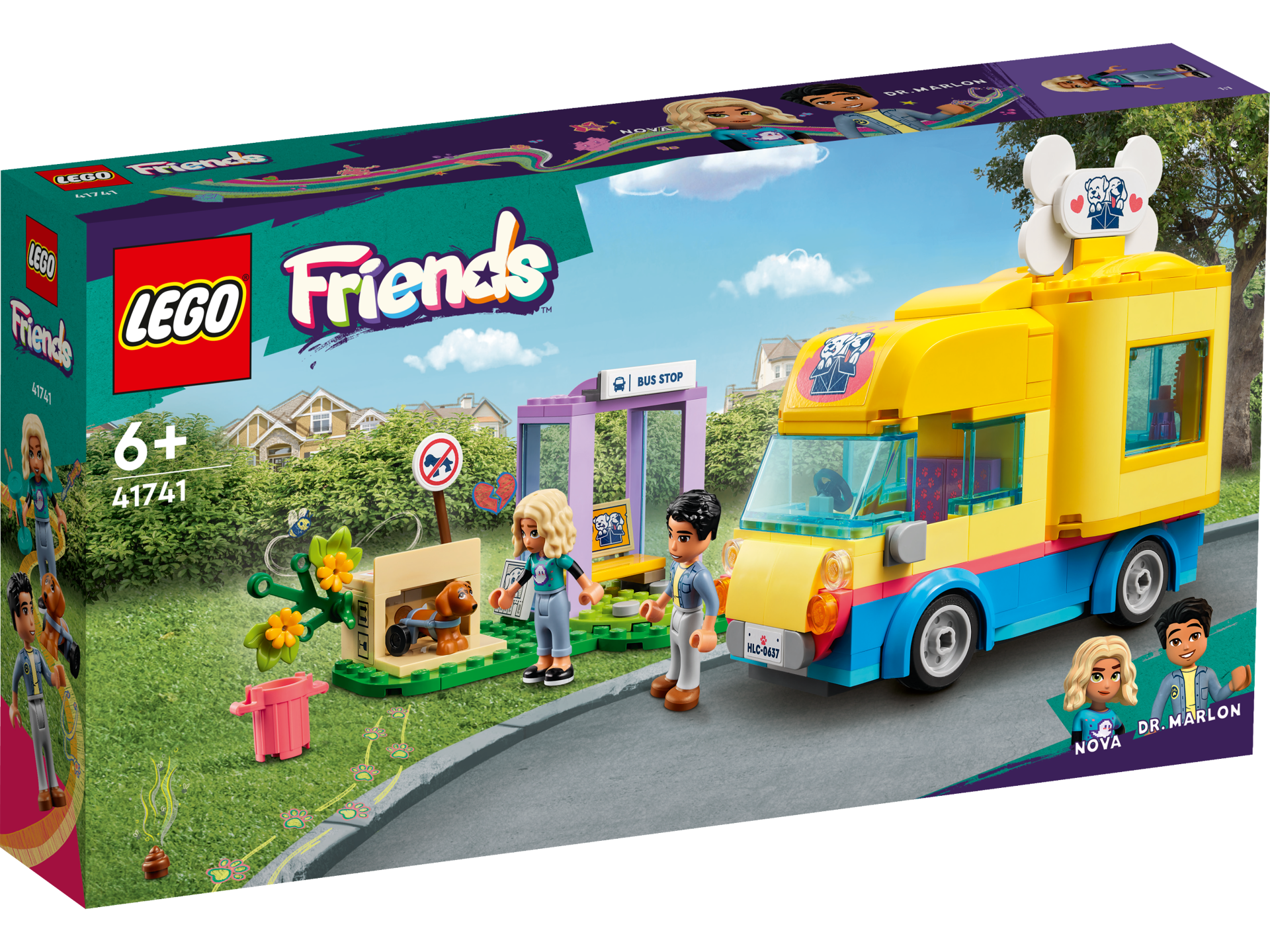 LEGO® Friends - Furgoneta pentru salvarea cainilor 41741, 300 piese