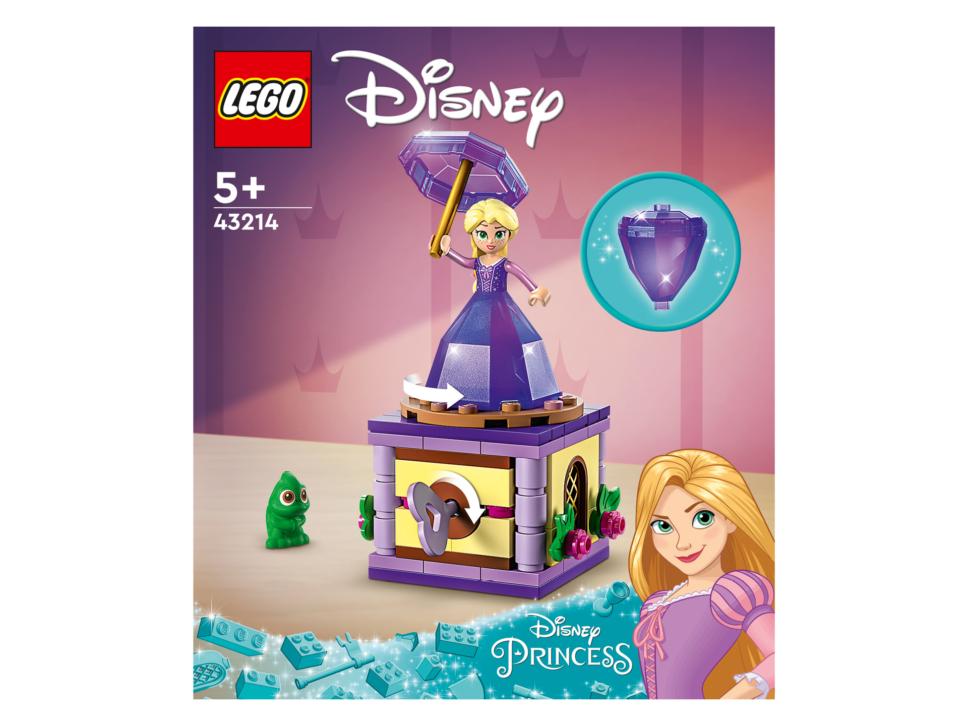 LEGO® Disney Princess - Rapunzel facand piruete 43214, 89 piese