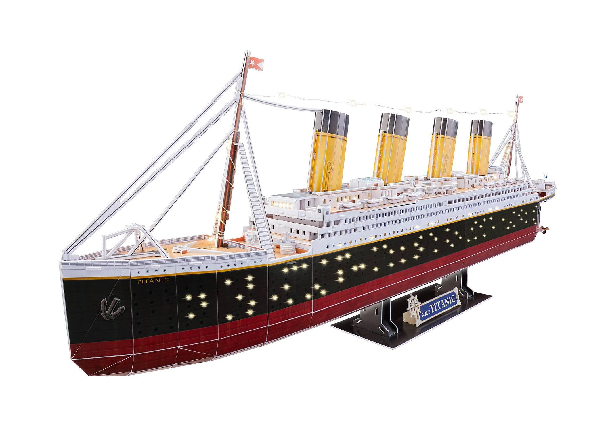 Macheta Revell RMS Titanic - Editie Led- Puzzle 3D Cu Lighting Rev00154