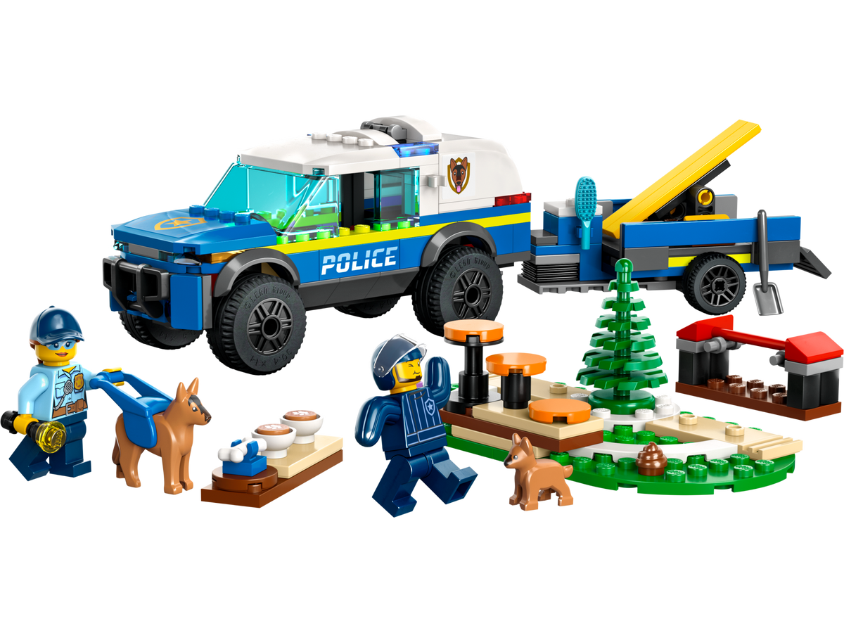 LEGO® City - Antrenament canin al politiei mobile 60369, 197 piese