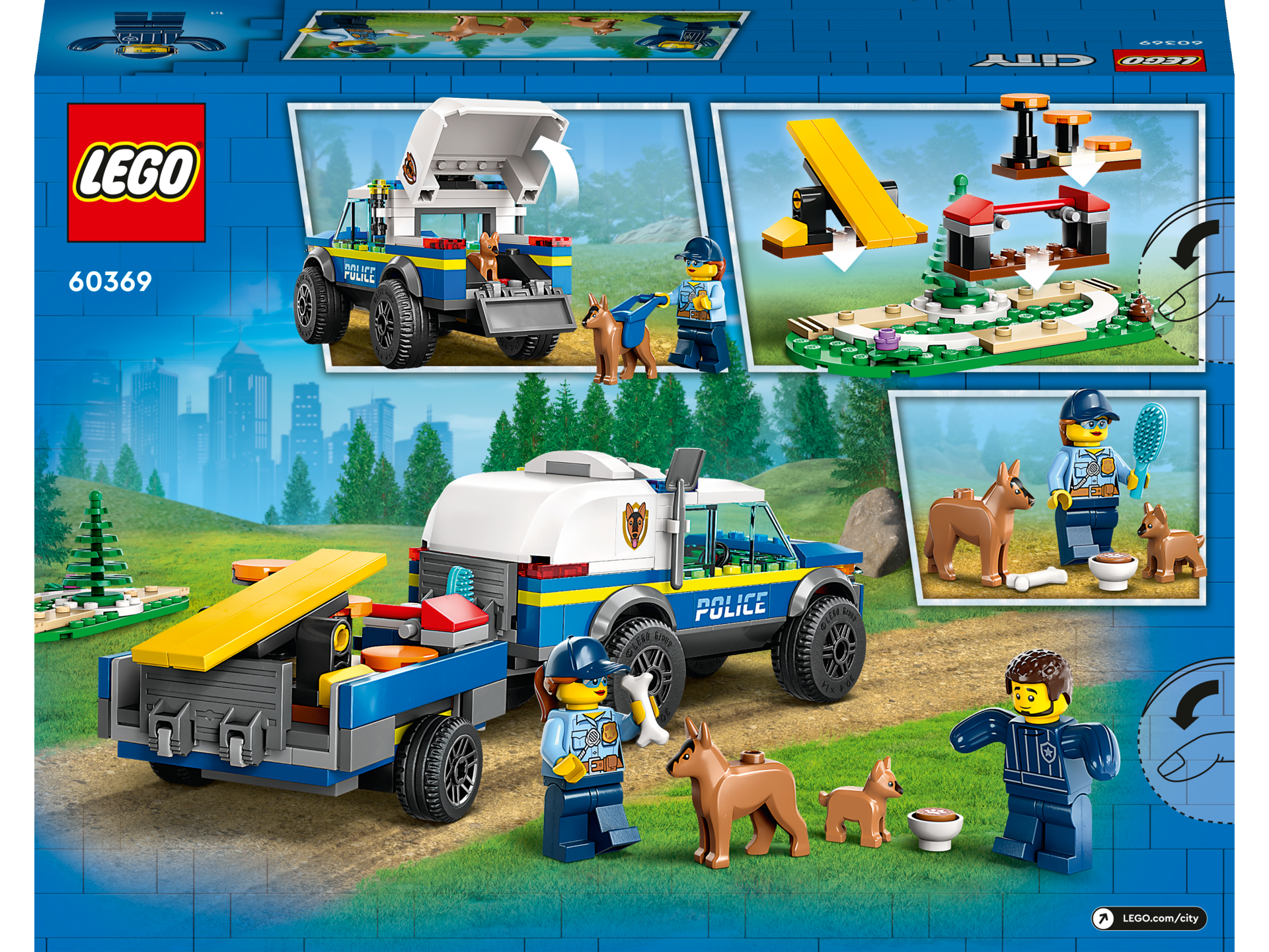 LEGO® City - Antrenament canin al politiei mobile 60369, 197 piese