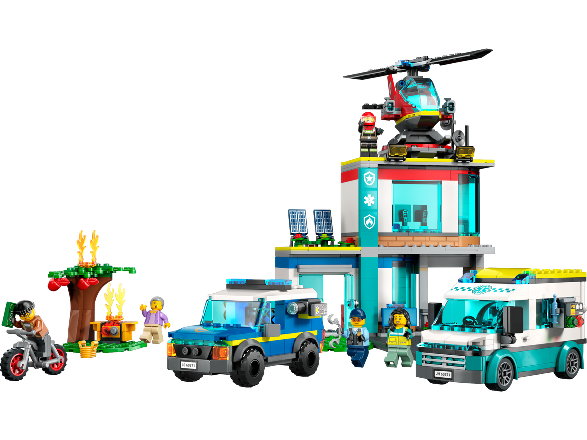 LEGO® City - Centru pentru vehicule de urgenta 60371, 706 piese