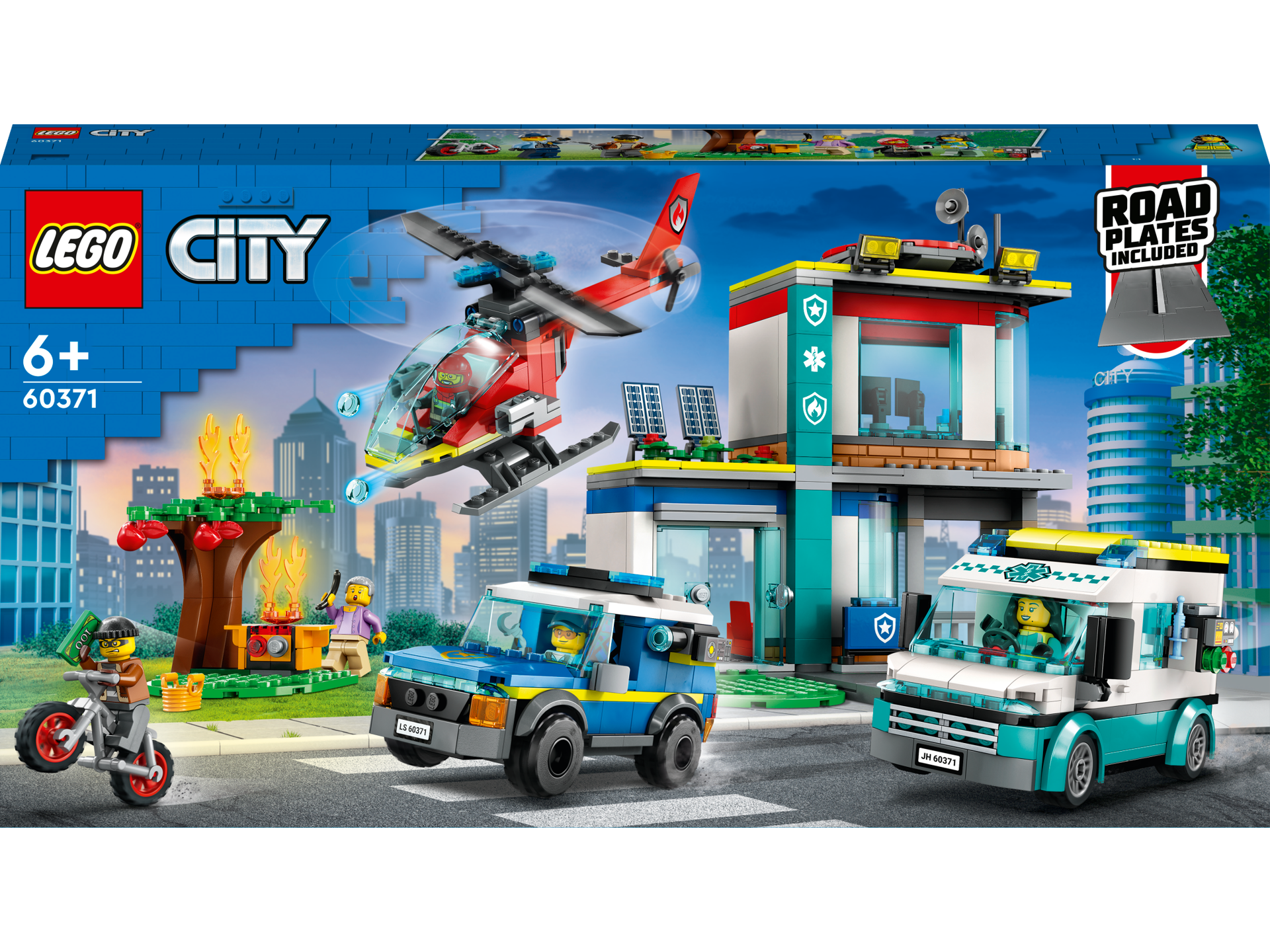 LEGO® City - Centru pentru vehicule de urgenta 60371, 706 piese