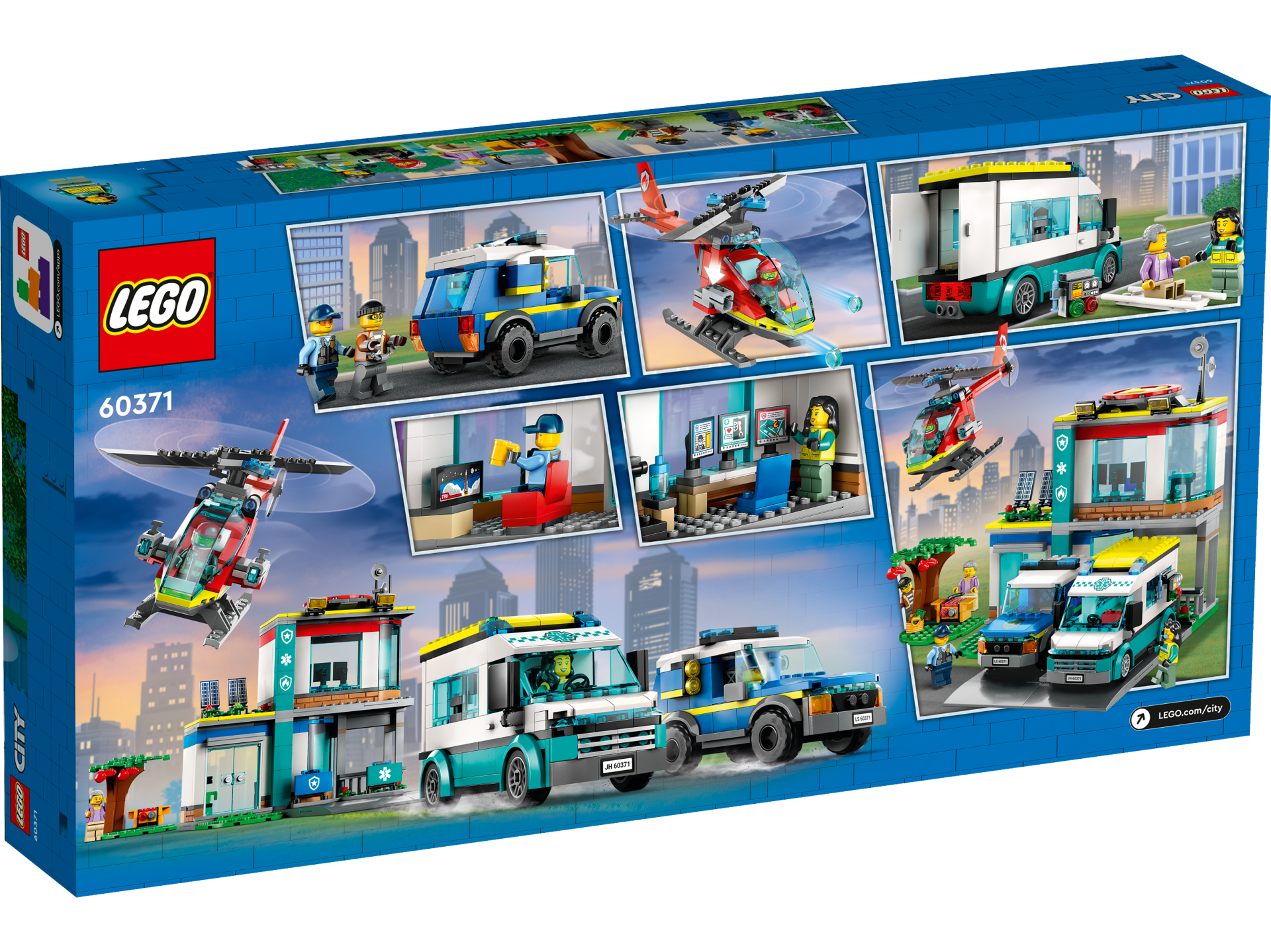 LEGO® City - Centru pentru vehicule de urgenta 60371, 706 piese