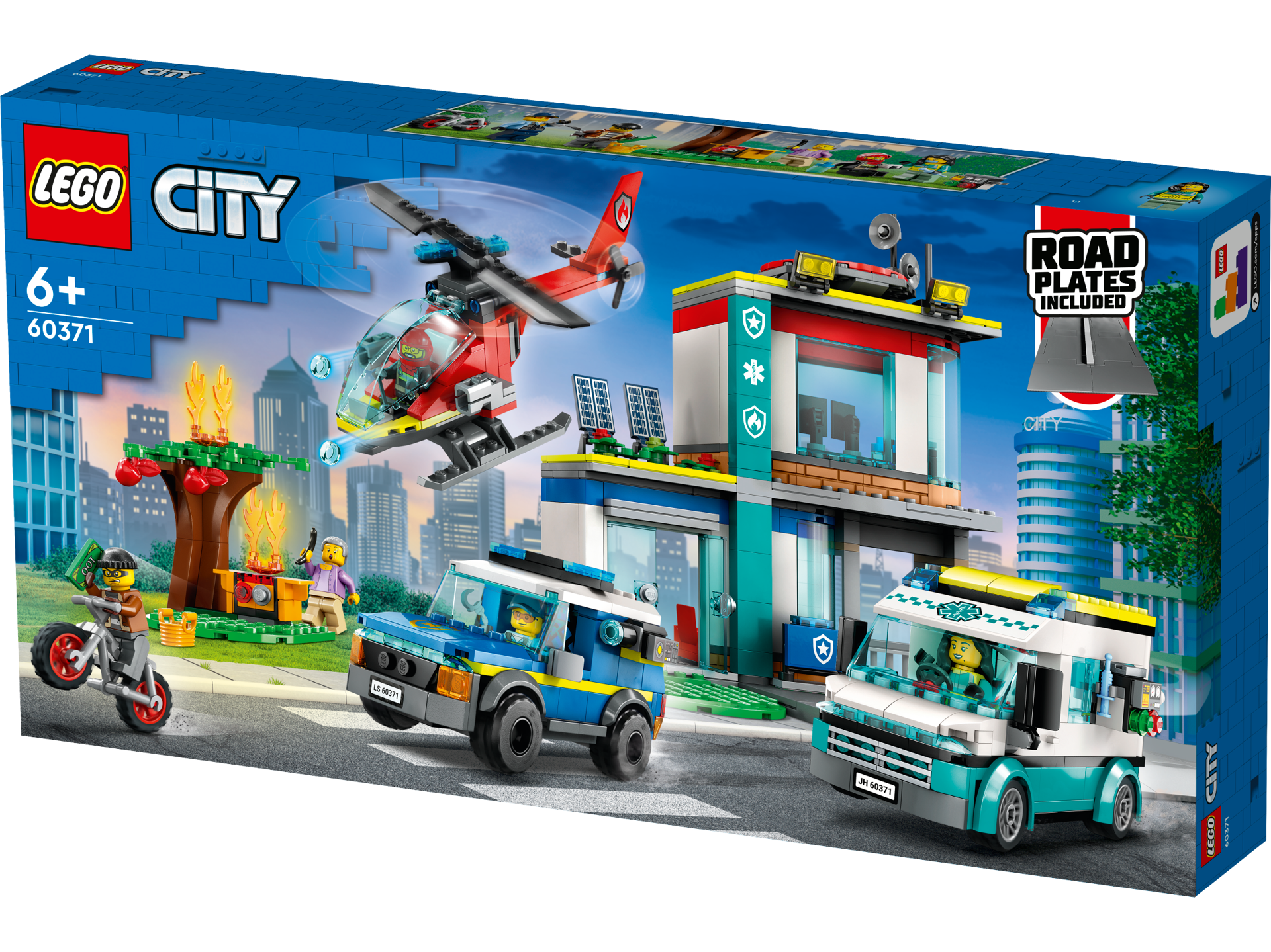 LEGO® City - Centru pentru vehicule de urgenta 60371, 706 piese