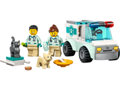 LEGO® City - Ambulanta veterinara 60382, 58 piese