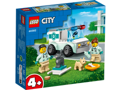 LEGO® City - Ambulanta veterinara 60382, 58 piese