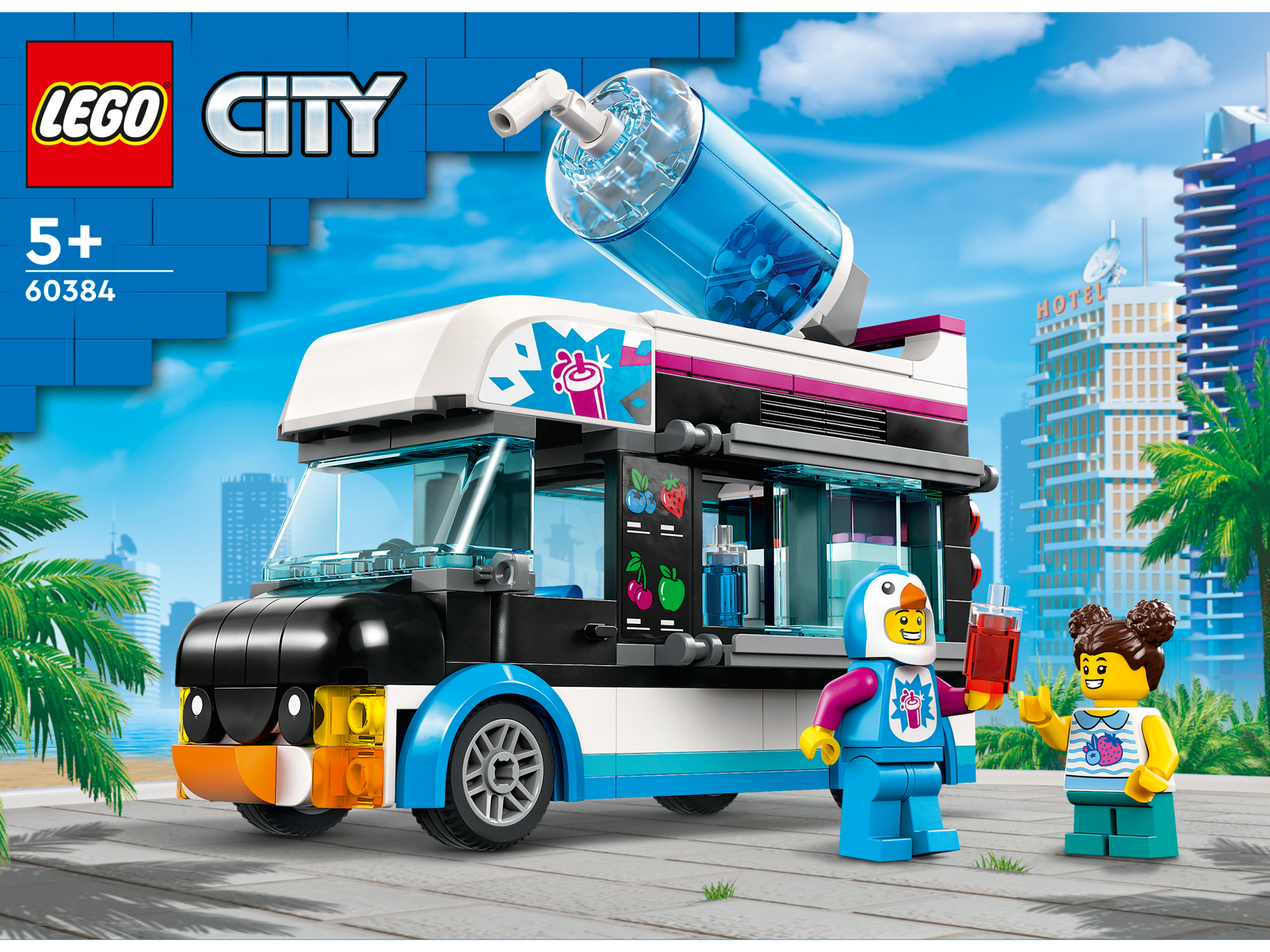 LEGO® City - Camioneta-pinguin cu granita 60384, 194 piese