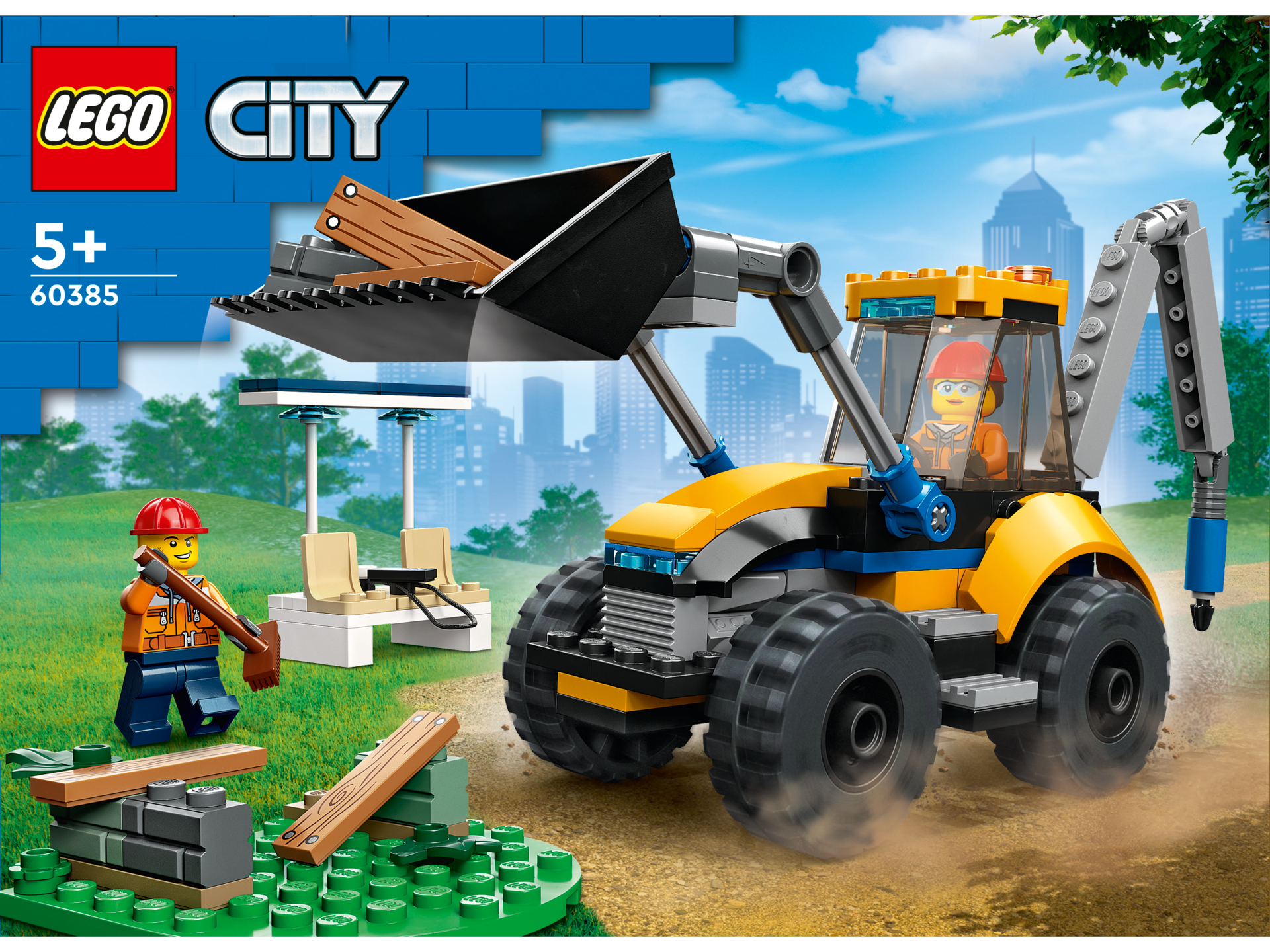 LEGO® City - Excavator de constructii 60385, 148 piese