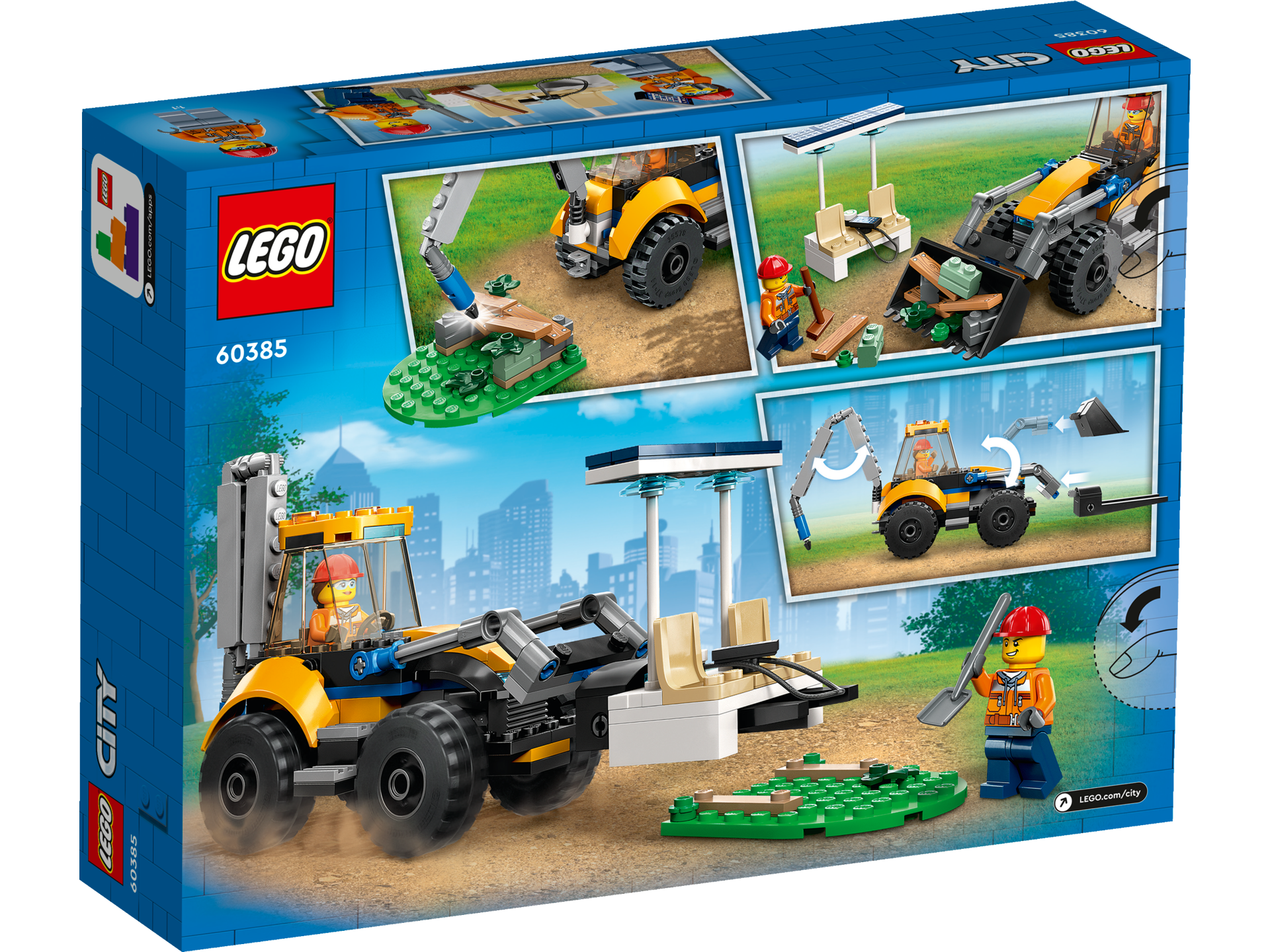 LEGO® City - Excavator de constructii 60385, 148 piese