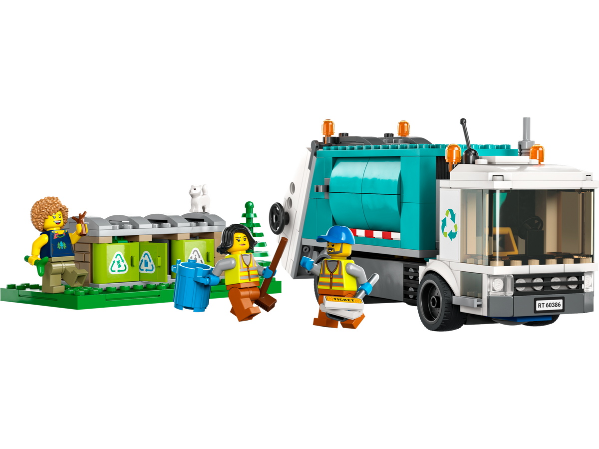 LEGO® City - Camion de reciclare 60386, 261 piese