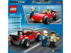 LEGO® City - Politist pe motocicleta in urmarirea unei masini 60392, 59 piese