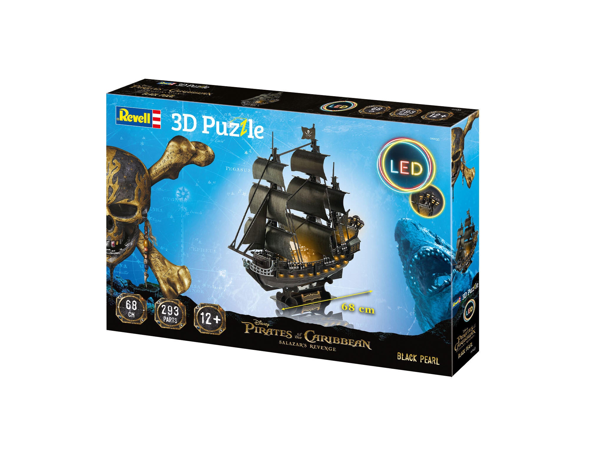 Revell 3D Puzzle Black Pearl Cu Led  Rev00155