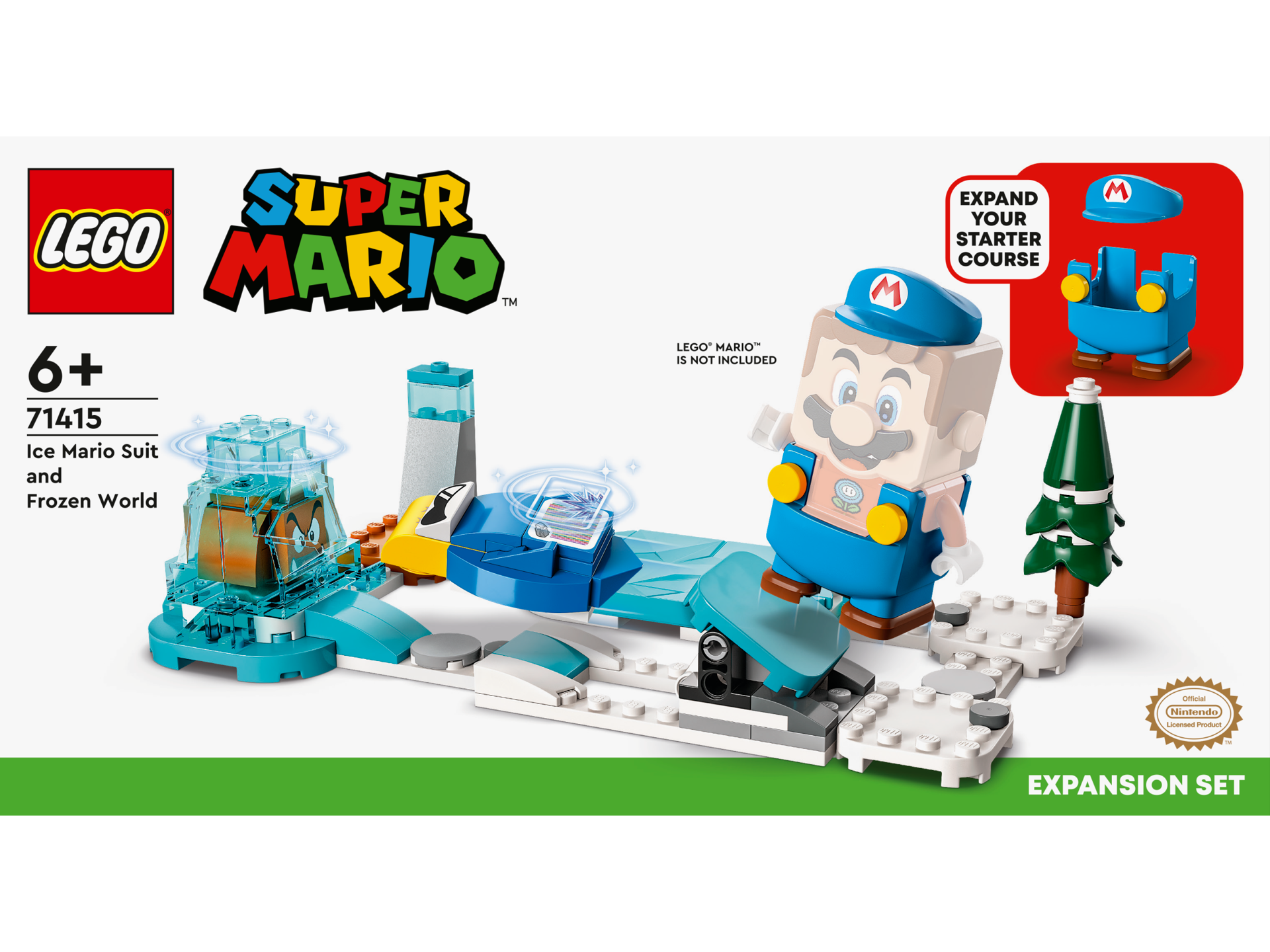 LEGO® Super Mario - Set de extindere Costum Mario Crio si lumea de gheata 71415, 105 piese