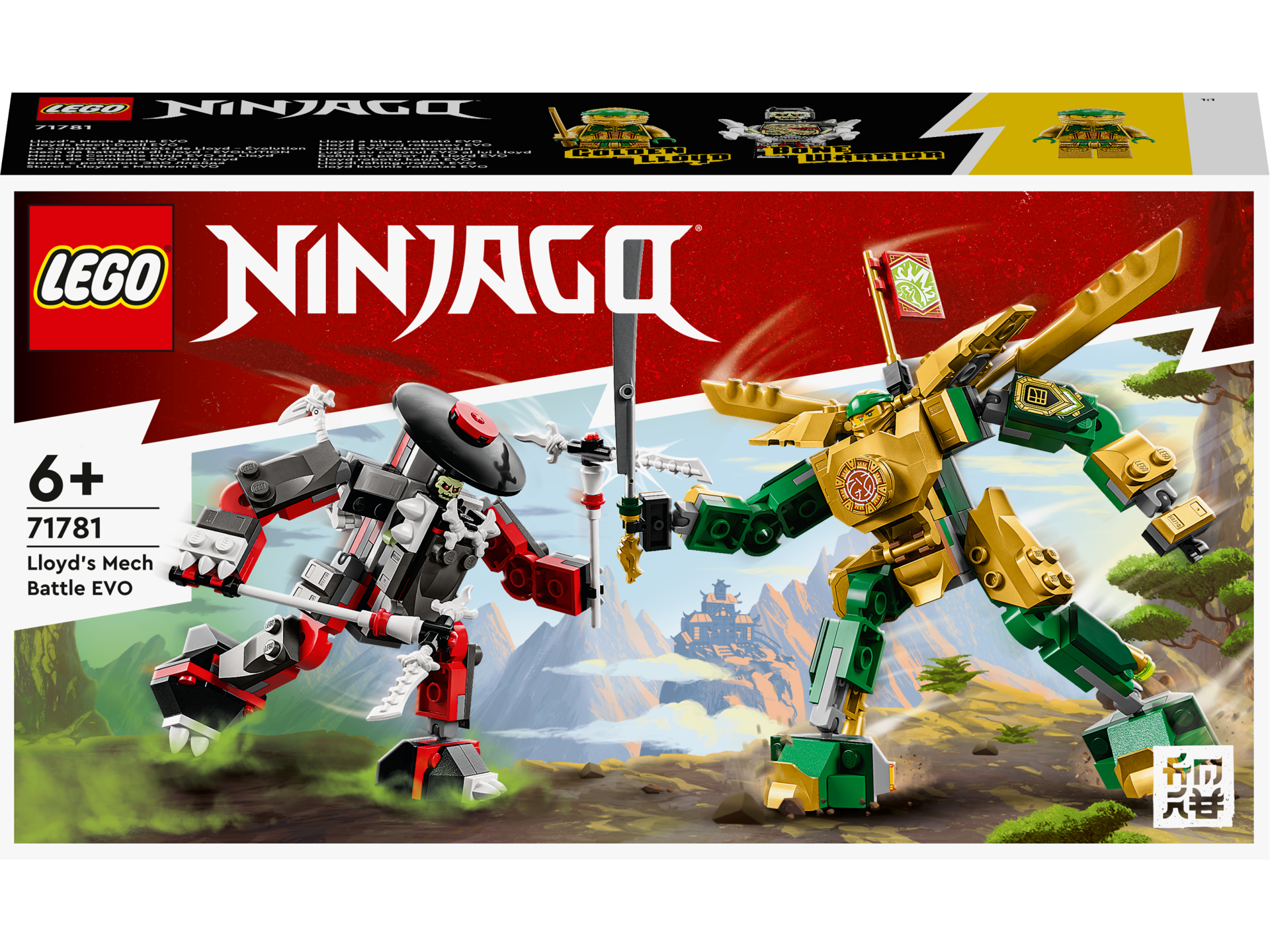 LEGO® Ninjago - Lupta cu robotul EVO al lui Lloyd 71781, 223 piese