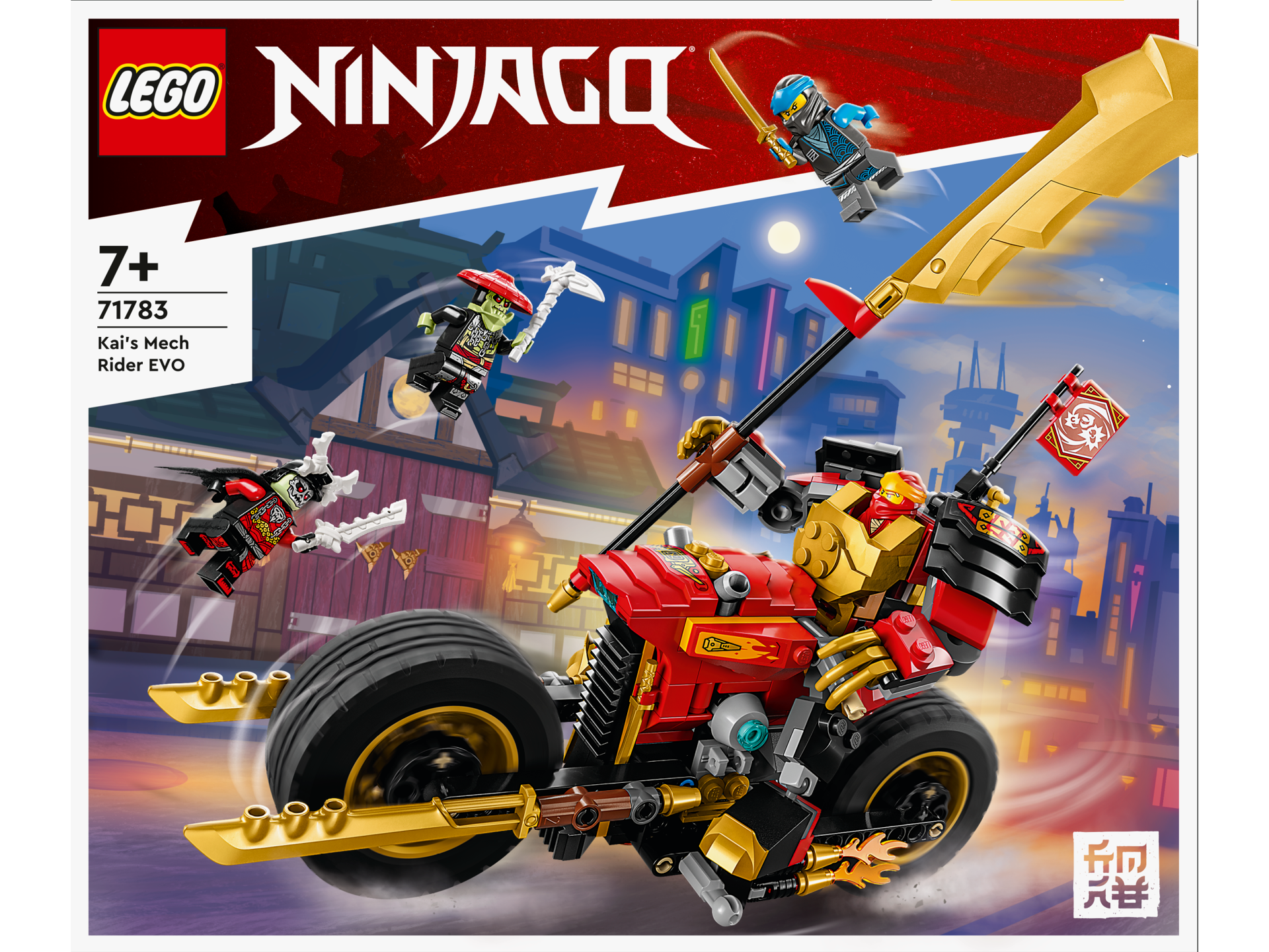 LEGO® Ninjago - Motocicleta robot EVO a lui Kai 71783, 312 piese