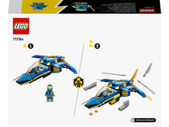 LEGO® Ninjago - Avionul cu reactie Fulger EVO al lui Jay 71784, 146 piese