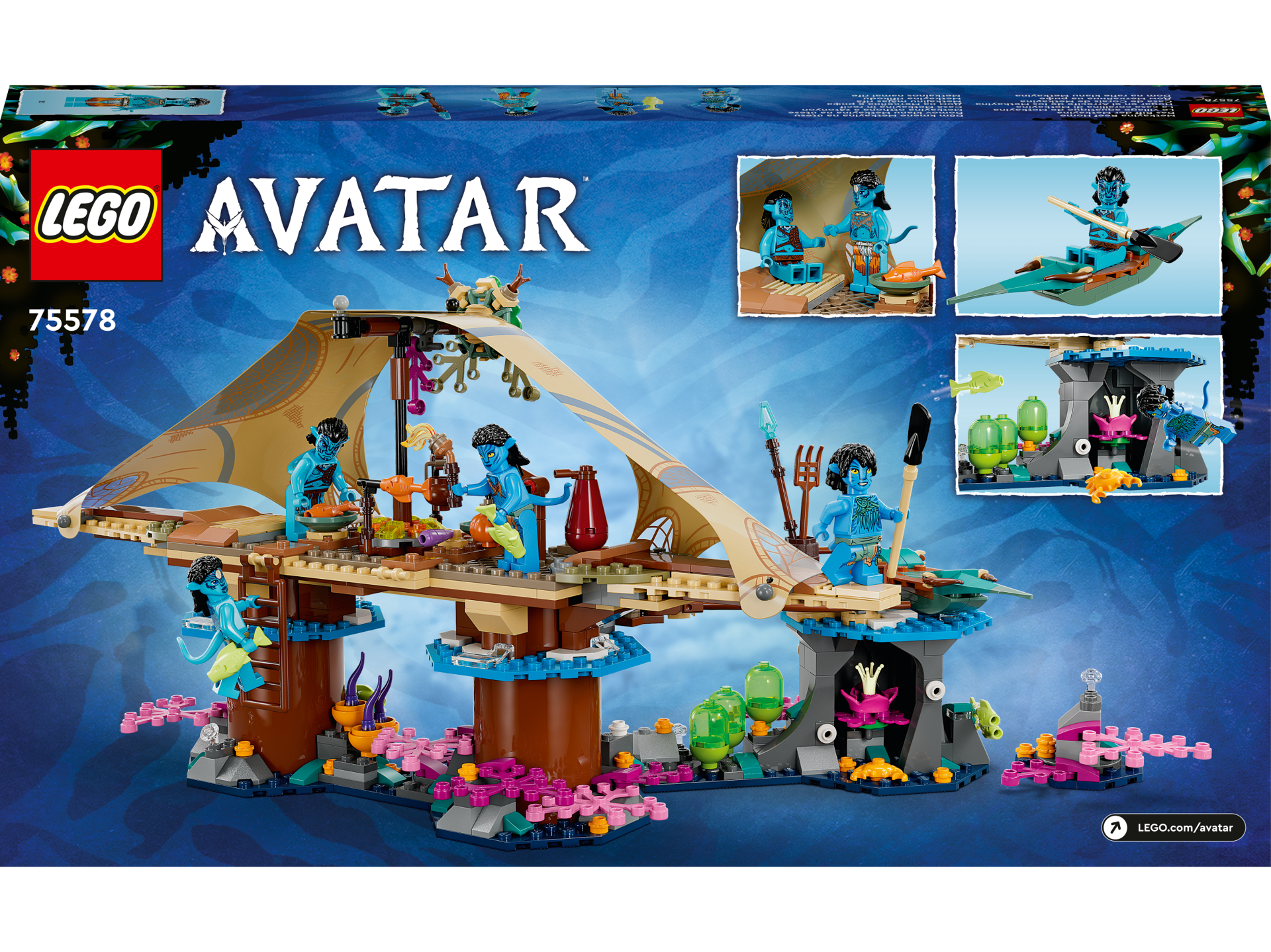 LEGO® Avatar - Casa Metkayina in recif 75578, 528 piese