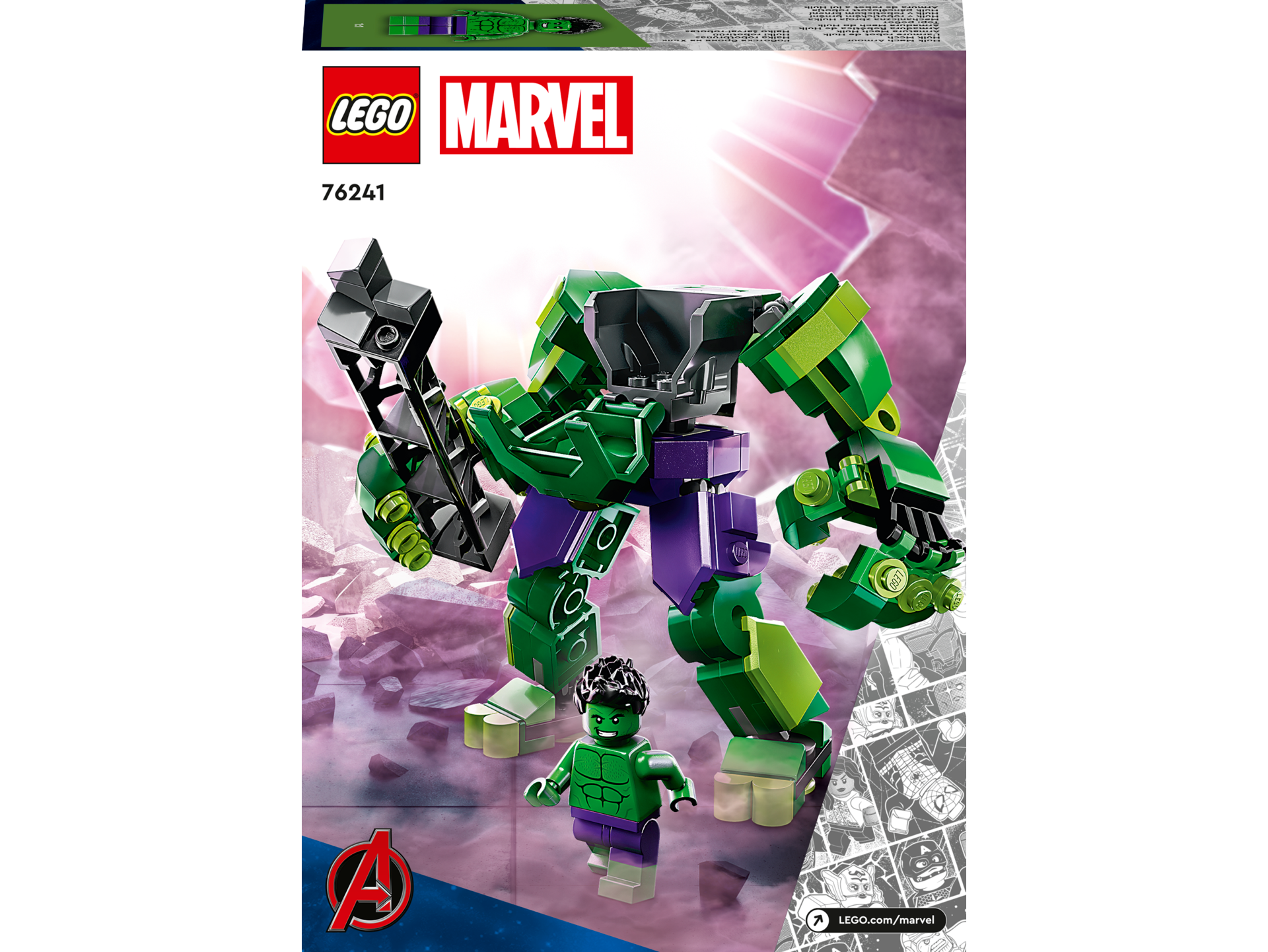 LEGO® Super Heroes - Armura de robot a lui Hulk 76241, 138 piese