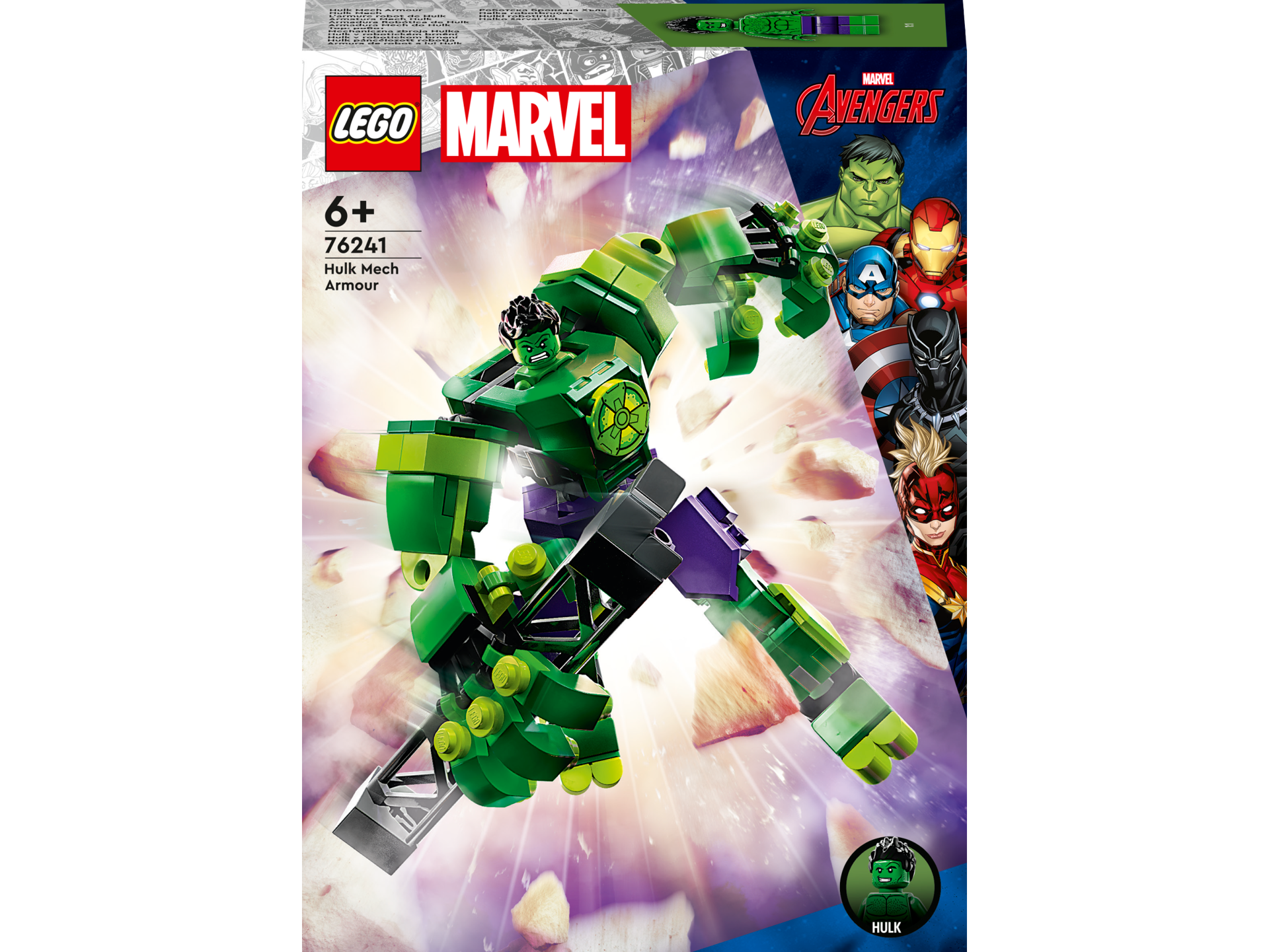 LEGO® Super Heroes - Armura de robot a lui Hulk 76241, 138 piese